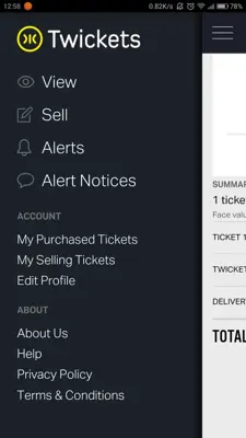 Twickets android App screenshot 5